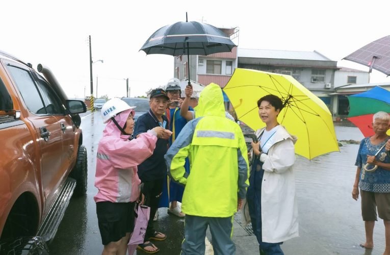 溪北豪雨致災 陳亭妃積極協調抽水排水並謀治水